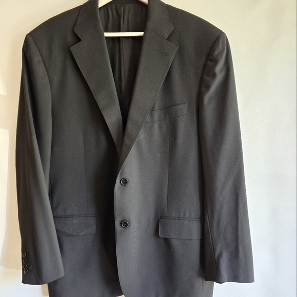 Canali Other - CANALI MEN'S SUIT JACKET BLACK CHEST SIZE 46 MADE IN ITALY 🇮🇹